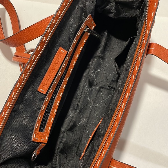 BCBGMaxAzria Burnt Orange Leather Shoulder Bag - Picture 8 of 10